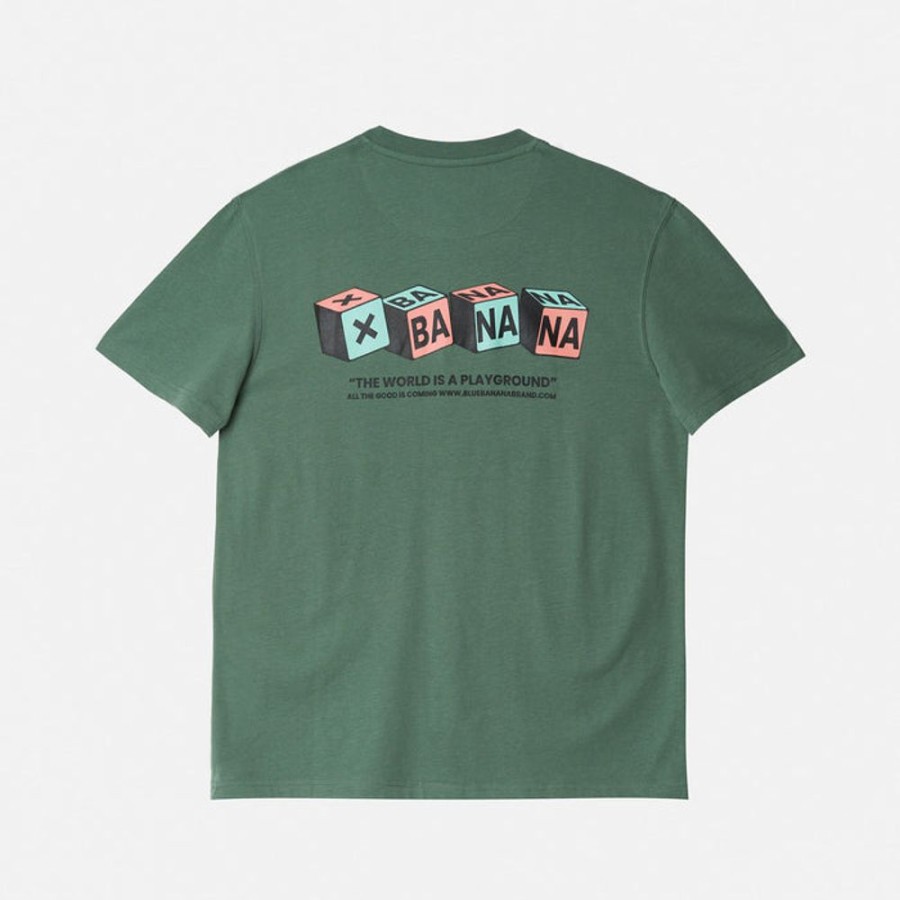 Ver Todo | Blue Banana Brand Camiseta Cube Pine Green