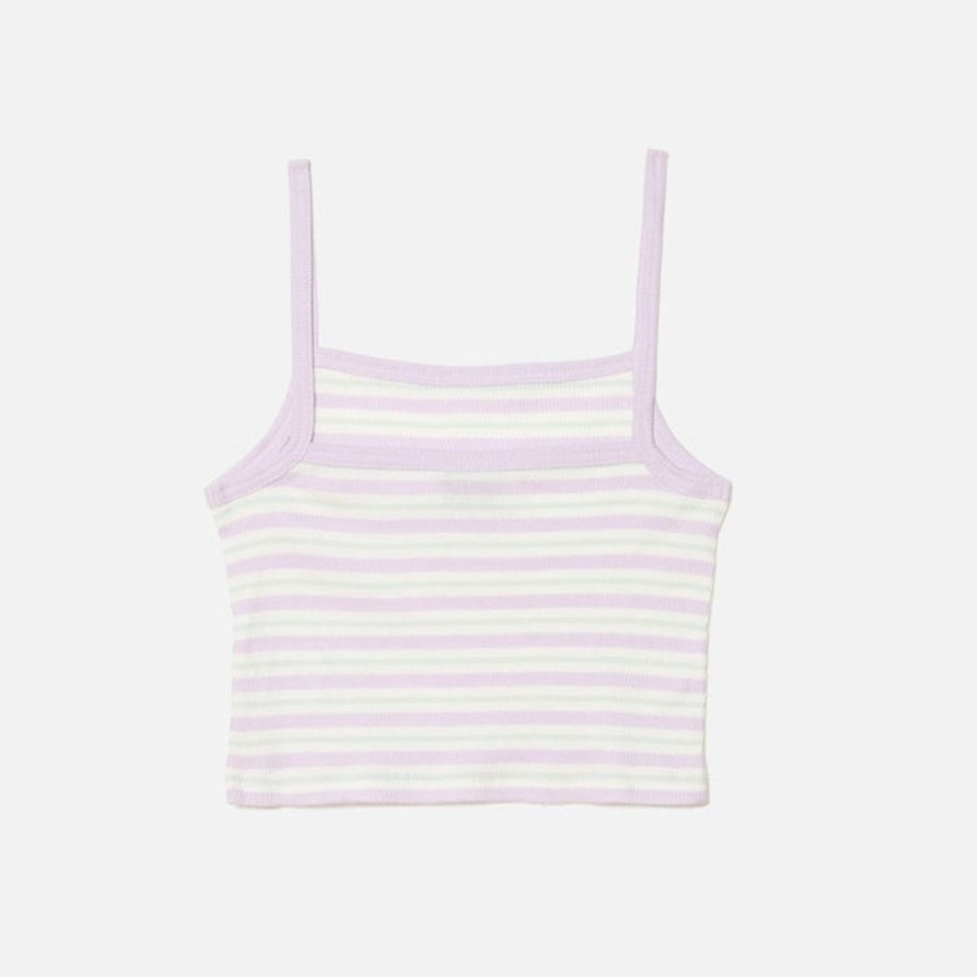 Ver Todo | Blue Banana Brand Top Tank Mujer Striped Lila